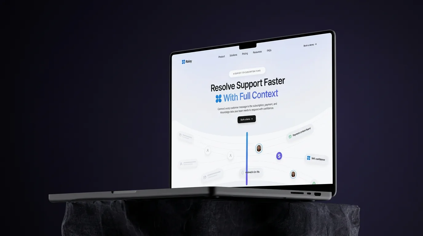 Relay support platform on a laptop